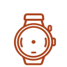 Warm Brown Minimal Wristwatch Icon